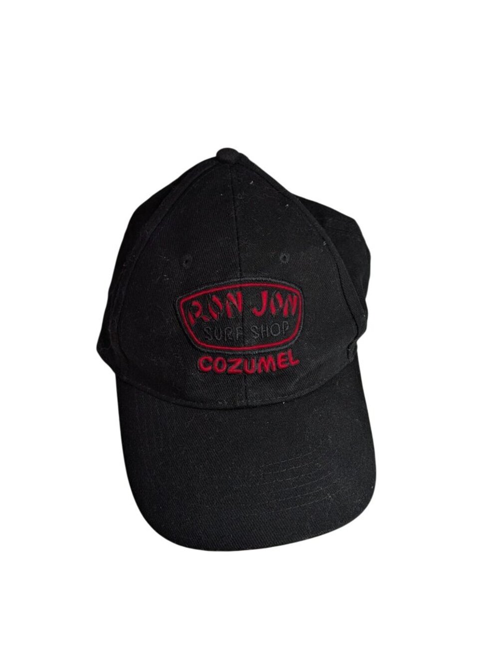 Ron Jon Surf Shop Black Cozumel Adjustable Baseball Cap With Embroidered Logo